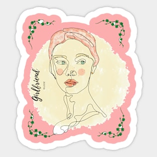 the beautiful girl - girlfriend Sticker